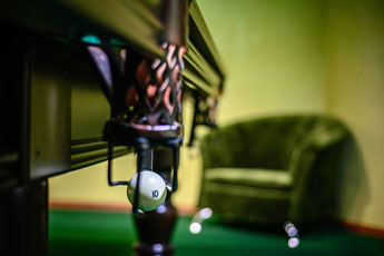Billiard room in the hotel Fantasy
